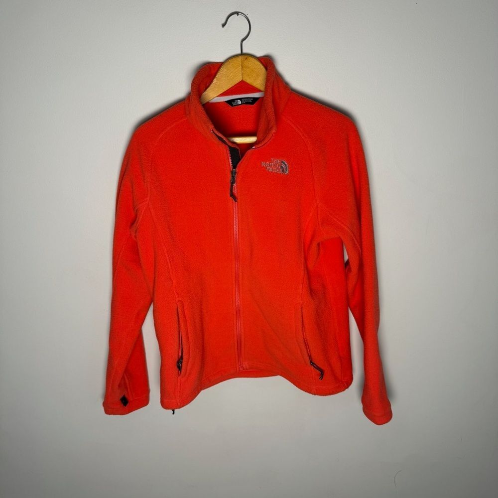 The North Face Women's Pink Fleece Full Zip Jacket | M
